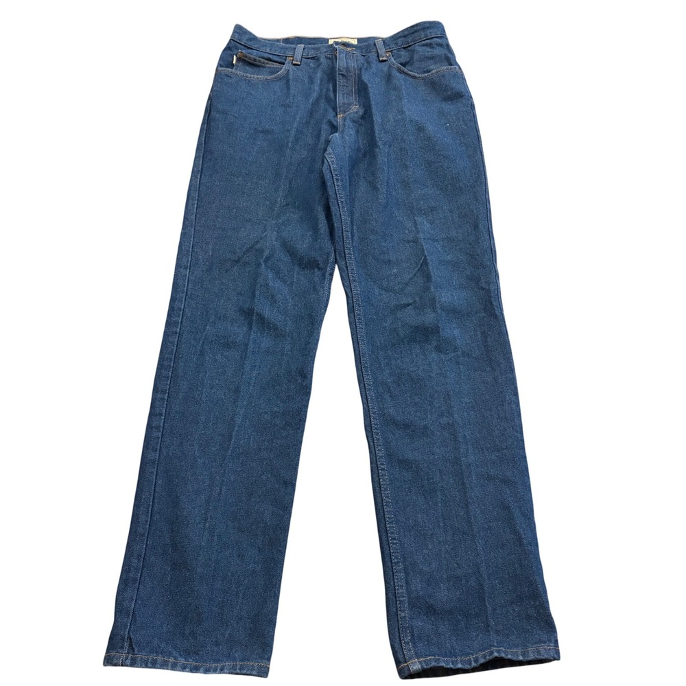 Vintage L.L.Bean Classic Fit Jeans Mens 34x34 100% Cotton Dark Wash Denim Mexico